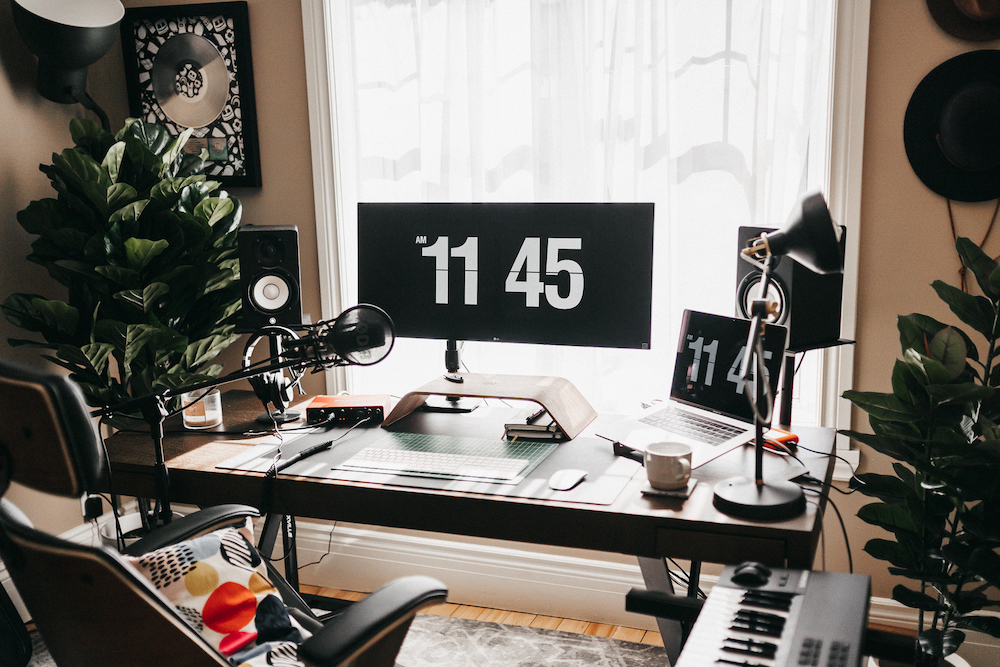 My home studio at the apartment on Holmwood